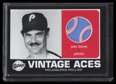 2002 Upper Deck Vintage Aces Game Jersey AJD John Denny Jersey