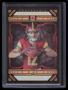 2024 Panini Photogenic Red 180 Luke McCaffrey Rookie 48/49 Rookie Portraits