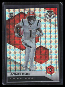 2021 Panini Mosaic Mosaic Silver Refractor 307 Ja'Marr Chase Rookie