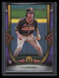 2022 Topps Museum Collection Amethyst 47 CJ Abrams Rookie 95/99