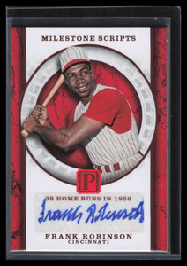 2016 Panini Pantheon Milestone Scripts Bronze 41 Frank Robinson Auto 1/5