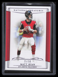 2018 Panini National Treasures Purple 7 Matt Ryan 25/50
