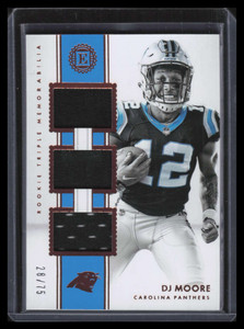 2018 Panini Encased Triple Memorabilia 7 D. J. Moore Rookie Triple Jersey 28/75