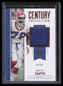 2018 Panini Encased Century Collection Materials 1 Bruce Smith Jersey 14/50