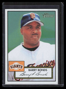 2001 Topps Heritage 31 Barry Bonds Black Back