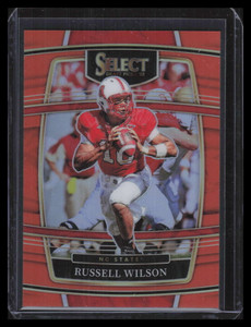 2022 Select Draft Picks Prizms Orange Refractor 77 Russell Wilson 46/49