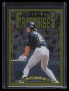 2023 Finest Flashbacks 193 Mark McGwire FF SP Finest Franchises Gold