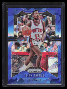 2019-20 Panini Prizm Prizms Blue Ice Refractor 30 Isiah Thomas 86/99