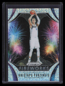 2019-20 Panini Prizm Fireworks Prizms Mojo Refractor 20 Kristaps Porzingis 10/25
