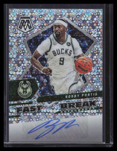 2021-22 Panini Mosaic Autographs Fast Break 13 Bobby Portis Auto