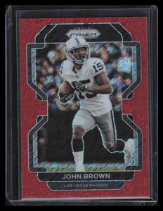 2021 Panini Prizm Prizms Red Shimmer Refractor 177 John Brown 35/35