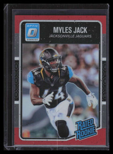 2016 Donruss Optic Red Refractor 187 Myles Jack RR Rated Rookie 75/99