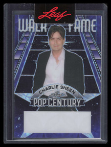 2023 Leaf Metal Pop Century Walk of Fame Purple Unsigned Proof Charlie Sheen 1/1