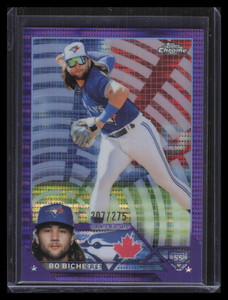 2023 Topps Chrome Purple Sonar Refractor 11 Bo Bichette 207/275