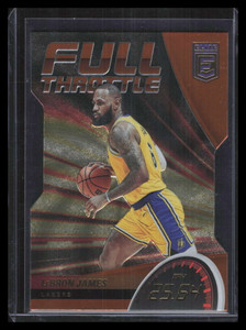 2022-23 Elite Full Throttle Orange Die Cut 10 LeBron James
