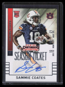 2015 Panini Contenders Draft Picks 138b Sammie Coates Blue Rookie Auto sp2 /50