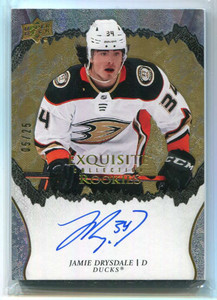 2021-22 Exquisite Collection Signatures Gold RDR Jamie Drysdale Rookie Auto 5/25