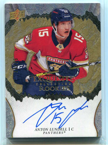 2021-22 Exquisite Collection Signatures Gold RAL Anton Lundell Rookie Auto 19/25