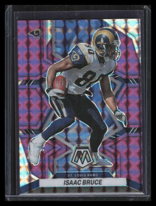 2022 Panini Mosaic Mosaic Purple Refractor 242 Isaac Bruce 38/49