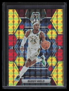 2022-23 Panini Mosaic Choice Fusion Red Yellow Refractor 46 Buddy Hield 88/88