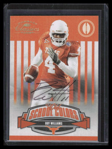 2008 Donruss Classics Old School Colors Autographs 19 Roy Williams Auto 2/4