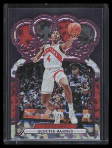 2023-24 Crown Royale Crystal Pink 66 Scottie Barnes 53/75