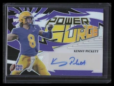 2022 Leaf Pro Set Metal Power Surge Purple pskp1 Kenny Pickett Rookie Auto 10/30
