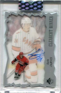 2021-22 Upper Deck Clear Cut Clear Cut Winners Autographs CWSJ Seth Jarvis Auto
