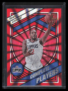 2020-21 Donruss Complete Players Holo Red Laser 1 Kawhi Leonard 23/99