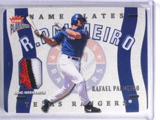 2003 Fleer Platinum Nameplates Rafael Palmeiro Patch #D233/245 #NRP