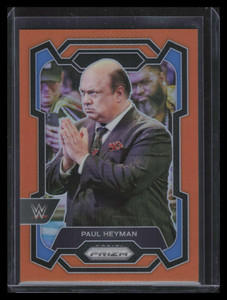 2024 Panini Prizm WWE Prizms Orange Refractor 121 Paul Heyman 36/99