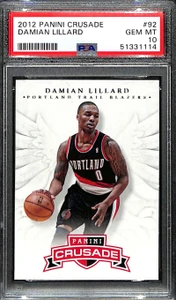 2012-13 Panini Crusade 92 Damian Lillard Rookie PSA 10 GEM MT 51331114
