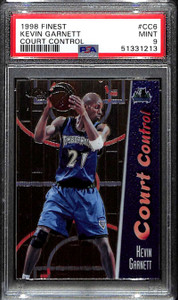 1998-99 Finest Court Control cc6 Kevin Garnett 6/750 PSA 9 MINT