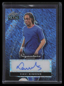 2024 Leaf Metal Signature Series Blue Shimmer blxs1 Xavi Simons Auto 1/1