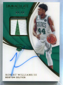 2018-19 Immaculate Collection 132 Robert Williams Rookie Patch Auto 80/99