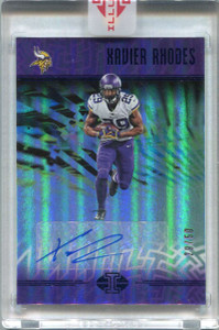 2018 Panini Illusions Veteran Signs Blue 23 Xavier Rhodes Auto 29/50