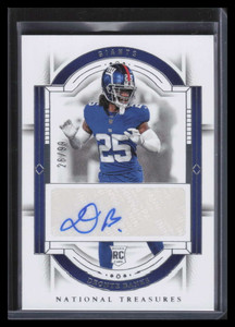 2023 Panini National Treasures 117 Deonte Banks Rookie Auto 26/99