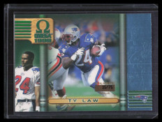 1999 Pacific Omega Platinum Blue 143 Ty Law 15/75