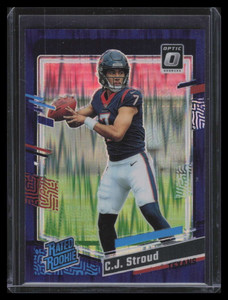 2023 Donruss Optic Purple Shock Refractor 244 CJ Stroud RR Rated Rookie