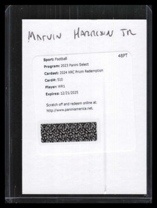 2023 Select 510 Marvin Harrison Jr. XRC Rookie