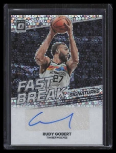 2022-23 Donruss Optic Fast Break Signatures 30 Rudy Gobert Auto