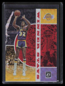 2019-20 Donruss Optic Winner Stays Red Wave Refractor 1 Magic Johnson