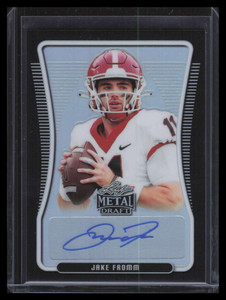 2020 Leaf Metal Draft Portrait Prismatic Black Jake Fromm Rookie Auto 2/15