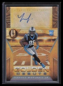 2021 Panini Gold Standard Golden Debuts Autographs Terrace Marshall RC Auto 8/25