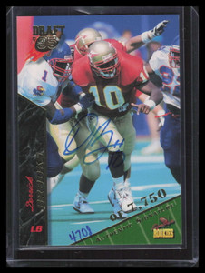 1995 Signature Rookies Autographs 11 Derrick Brooks Rookie Auto 4708/7750