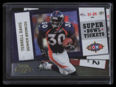 2010 Playoff Contenders Super Bowl Ticket Gold 59 Terrell Davis 25/100