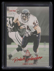 2020 Panini Luminance Vintage Performers Orange 16 Brian Urlacher 80/100