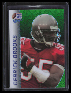2024 Leaf Pro Set Metal Retro Mojo Green rb30 Derrick Brooks 3/3