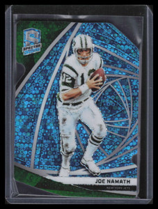 2019 Panini Spectra Neon Blue Die Cut 37 Joe Namath 17/50