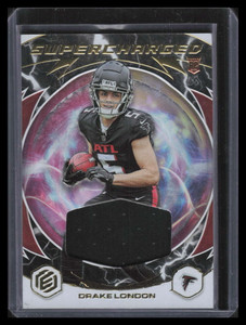 2022 Panini Elements Supercharged Jerseys 7 Drake London Rookie Jersey 25/75